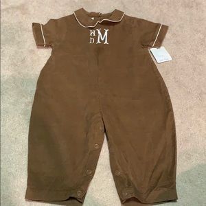 Petit ami Brown corduroy outfit 12 month